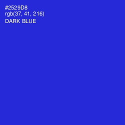 #2529D8 - Dark Blue Color Image